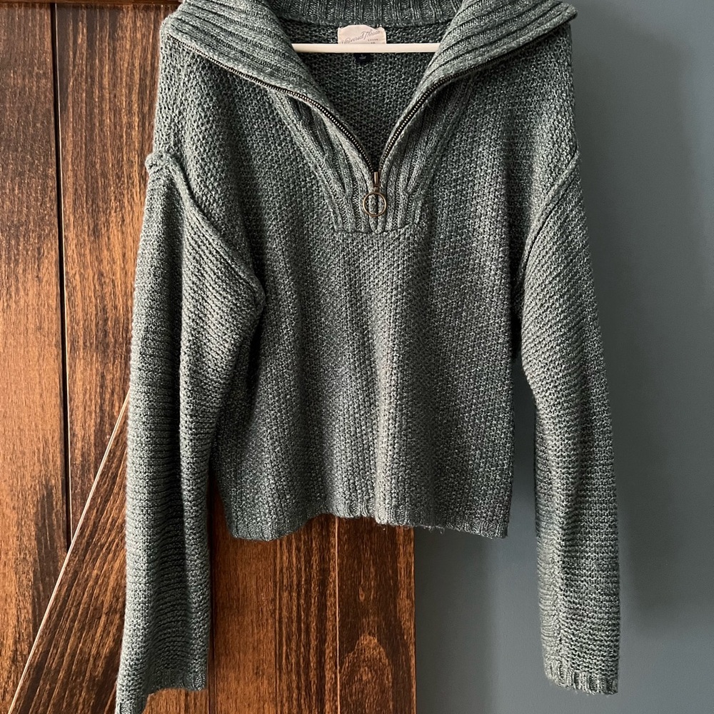 Universal Thread Dark Gray Cowl Neck Sweater